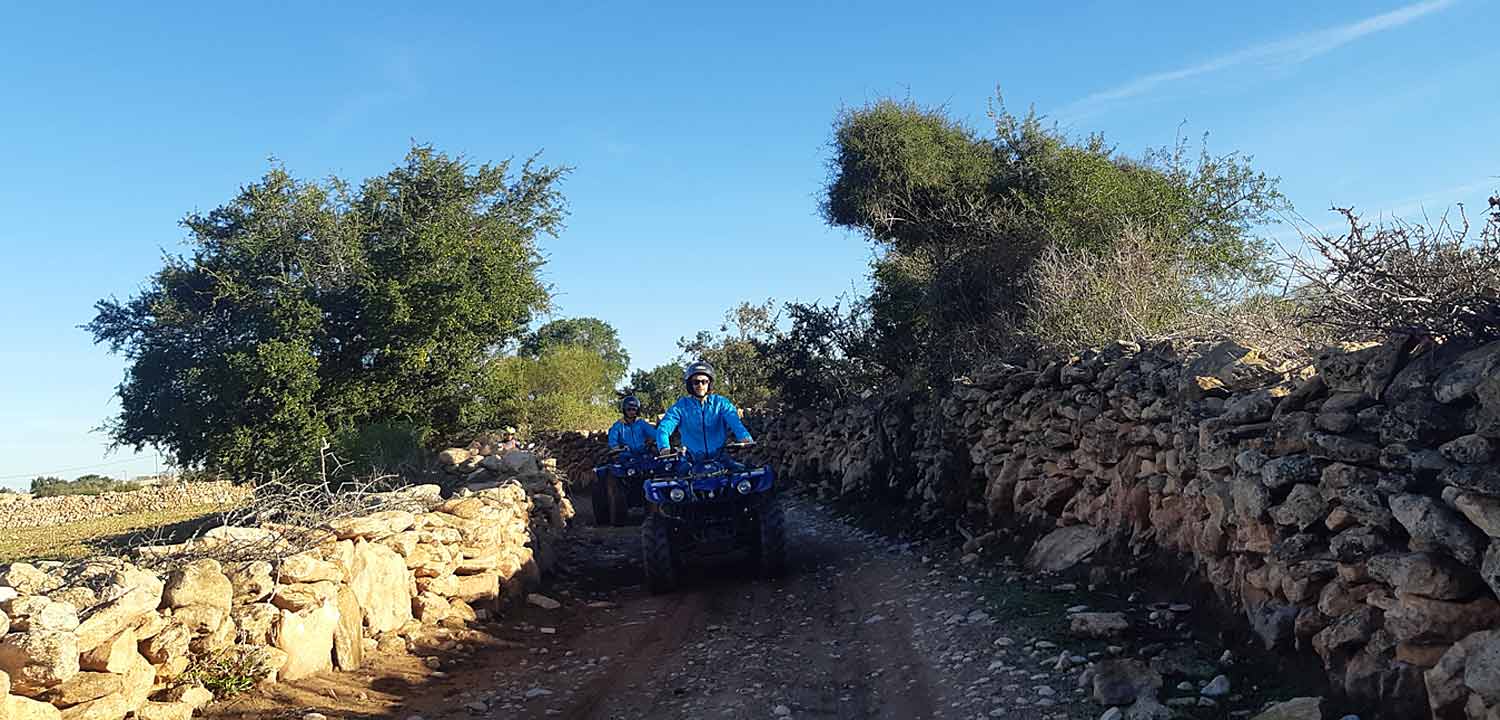 Quad en la campiña de Esauira